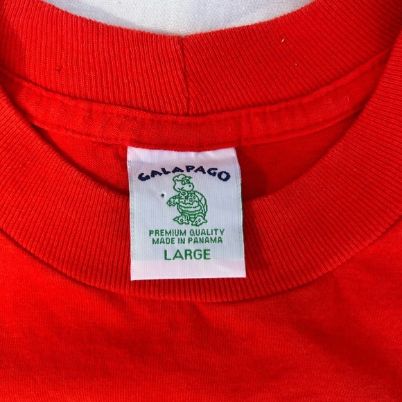 Vintage Red Bahamas Caribbean Cruising Tiki Hut Island Bar Single-Stitch Tshirt - Picture 7 of 7